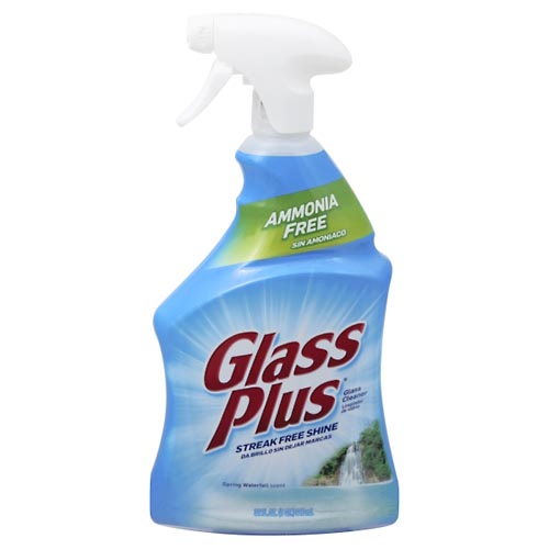 Image for Glass Plus Glass Cleaner, Spring Waterfall Scent,32oz from RelyCare Pharmacy