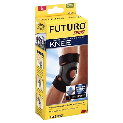 Image for Futuro Knee Support, Moisture Control, Moderate Support, Large,1ea from RelyCare Pharmacy
