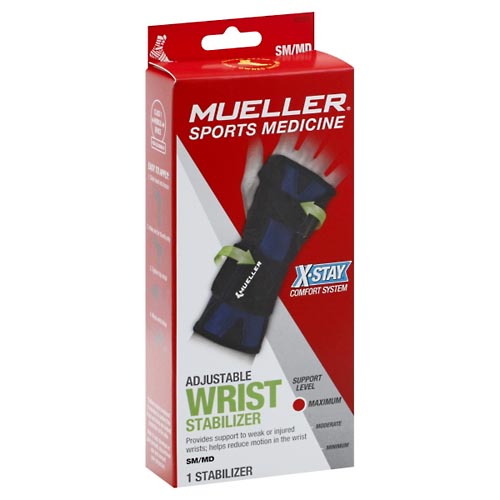 Image for Mueller Wrist Stabilizer, Adjustable, SM/MD,1ea from RelyCare Pharmacy