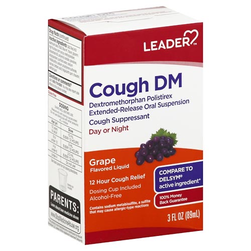 Image for Leader Cough DM, Grape,3oz from RelyCare Pharmacy