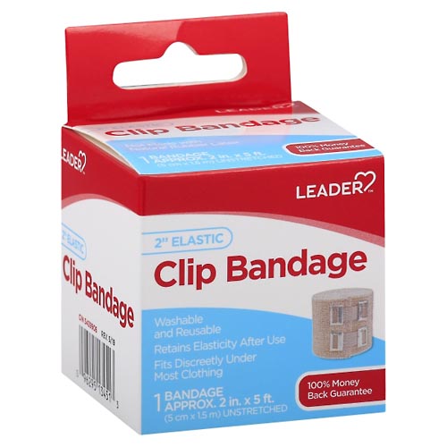 Image for Leader Clip Bandage, Elastic, 2 Inch,1ea from RelyCare Pharmacy
