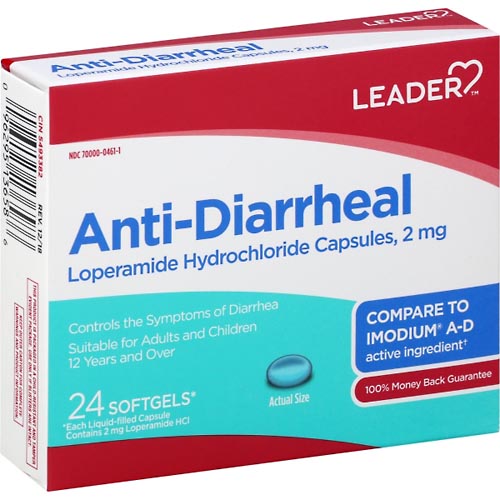 Image for Leader Anti-Diarrheal, Softgels,24ea from RelyCare Pharmacy