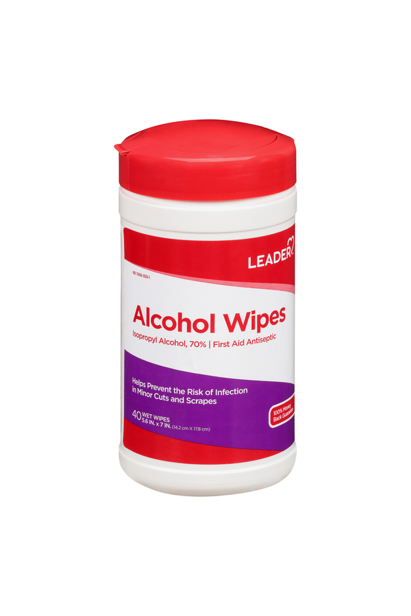 Image for Leader Alcohol Wipes,40ea from RelyCare Pharmacy