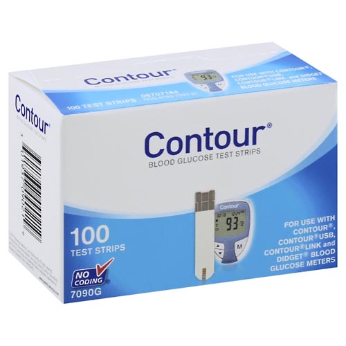 Image for Contour Test Strips, Blood Glucose,100ea from RelyCare Pharmacy