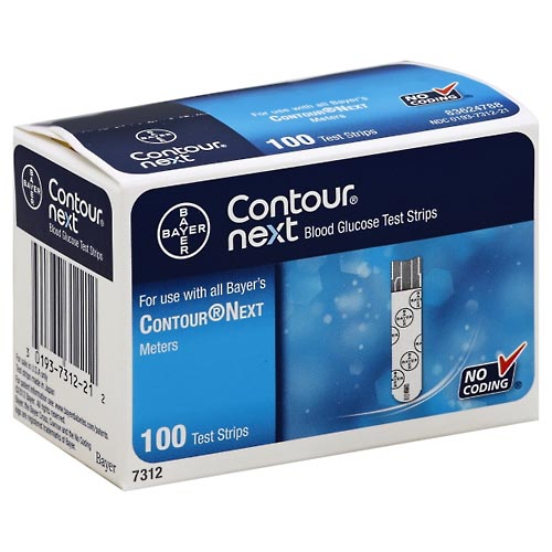 Image for Contour Test Strips, Blood Glucose,100ea from RelyCare Pharmacy