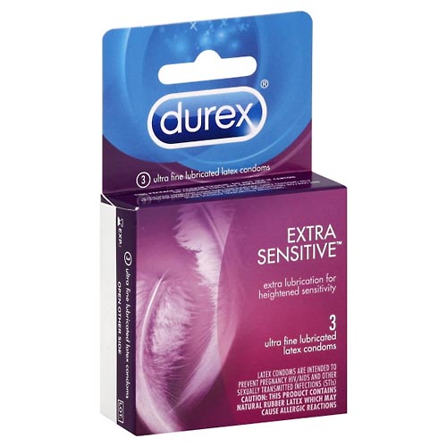 Image for Durex Condoms, Latex, Ultra Fine, Lubricated,3ea from RelyCare Pharmacy