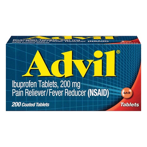 Image for Advil Pain Reliever/Fever Reducer, 200 mg, Coated Tablets,200ea from RelyCare Pharmacy