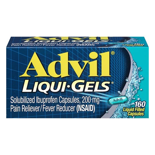 Image for Advil Ibuprofen, Solubilized, 200 mg, Liqui-Gels,160ea from RelyCare Pharmacy