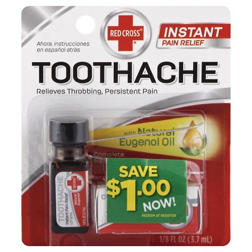 Image for Red Cross Pain Relief, Instant, Toothache,0.125oz (3.7 ml) from RelyCare Pharmacy