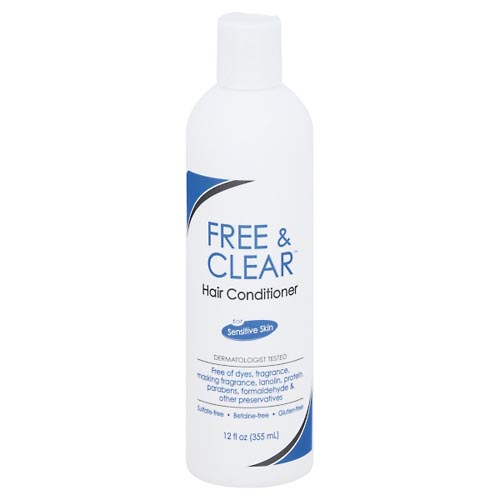 Image for Free & Clear Hair Conditioner, for Sensitive Skin,12oz from RelyCare Pharmacy