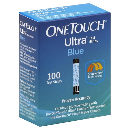 Image for One Touch Test Strips, Blue,100ea from RelyCare Pharmacy