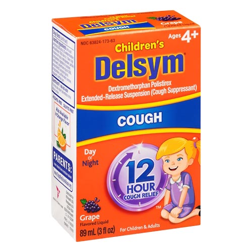 Image for Delsym Cough Relief, Grape Flavored, Liquid,89ml from RelyCare Pharmacy