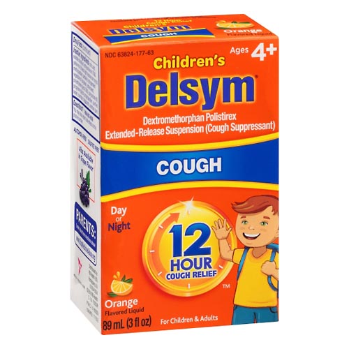 Image for Delsym Cough Relief, Orange Flavored, Liquid,89ml from RelyCare Pharmacy