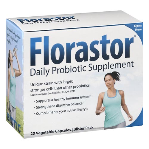 Image for Florastor Daily Probiotic Supplement, Vegetable Capsules,20ea from RelyCare Pharmacy