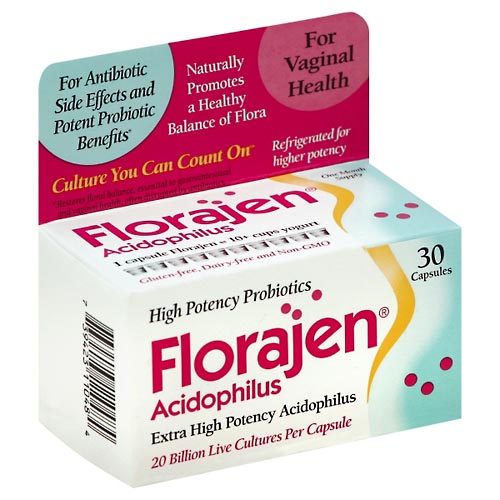 Image for Florajen Acidophilus, Extra High Potency, Capsules,30ea from RelyCare Pharmacy