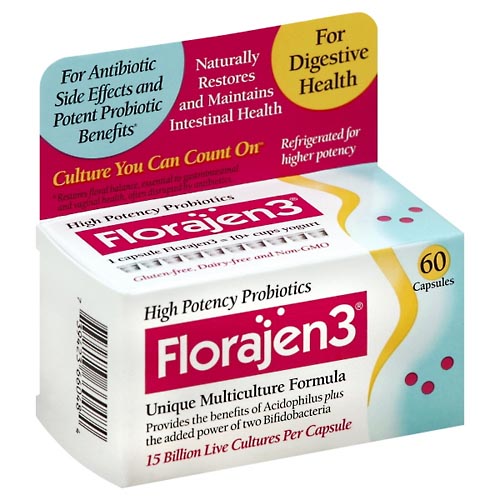 Image for Florajen3 Multiculture Formula, Unique, Capsules,60ea from RelyCare Pharmacy