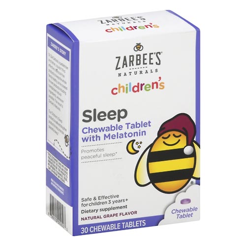 Image for Zarbee's Sleep, Children's, Chewable Tablet, Natural Grape Flavor,30ea from RelyCare Pharmacy