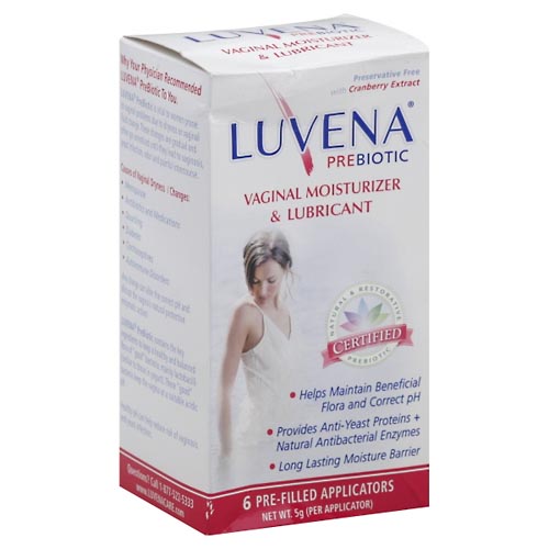 Image for Luvena Vaginal Moisturizer & Lubricant, Prebiotic, Pre-Filled Applicators,6ea from RelyCare Pharmacy